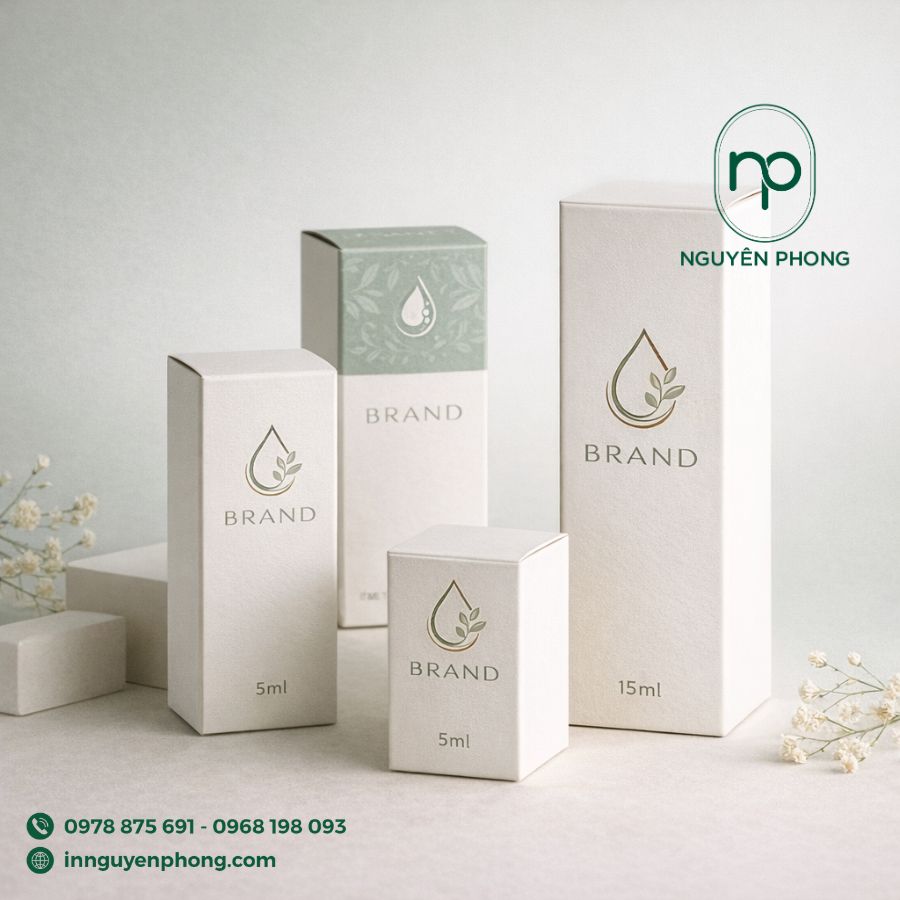 Mẫu hộp đựng tinh dầu 